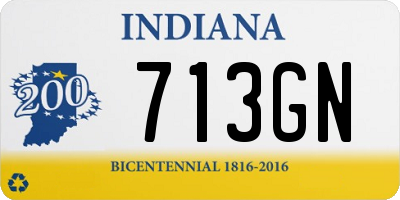 IN license plate 713GN