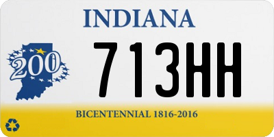 IN license plate 713HH