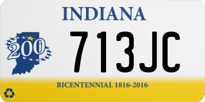 IN license plate 713JC