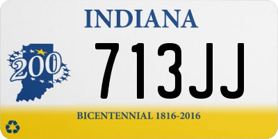 IN license plate 713JJ