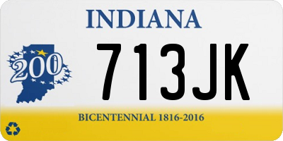 IN license plate 713JK