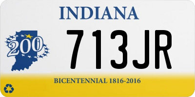 IN license plate 713JR