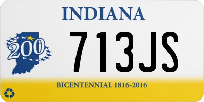 IN license plate 713JS