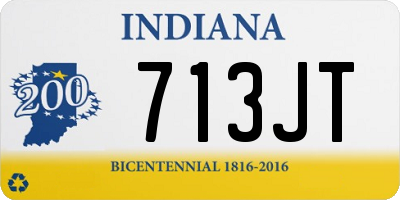 IN license plate 713JT