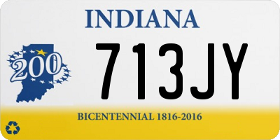 IN license plate 713JY