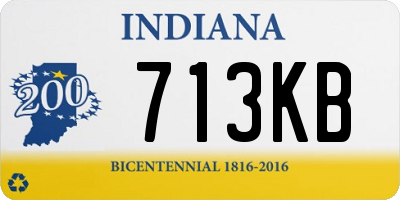 IN license plate 713KB
