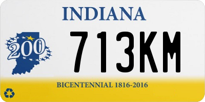 IN license plate 713KM