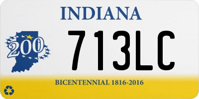 IN license plate 713LC