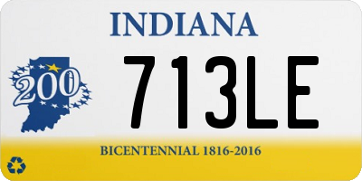 IN license plate 713LE