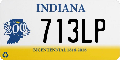 IN license plate 713LP