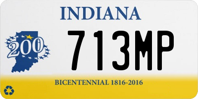 IN license plate 713MP