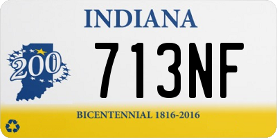 IN license plate 713NF