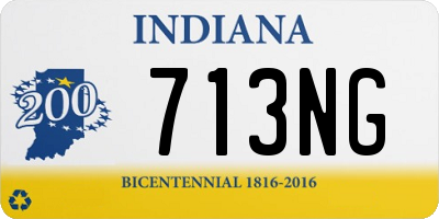 IN license plate 713NG