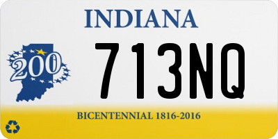 IN license plate 713NQ