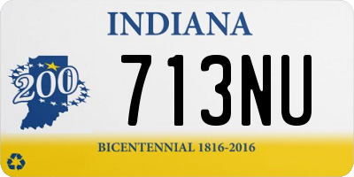 IN license plate 713NU