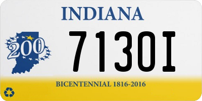 IN license plate 713OI