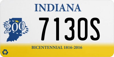 IN license plate 713OS