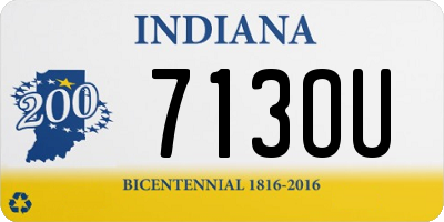 IN license plate 713OU