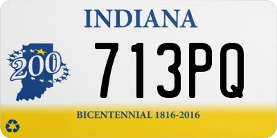 IN license plate 713PQ