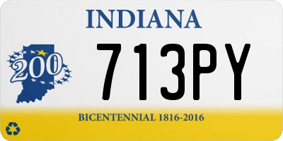 IN license plate 713PY