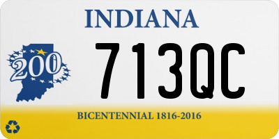 IN license plate 713QC