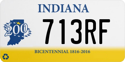 IN license plate 713RF