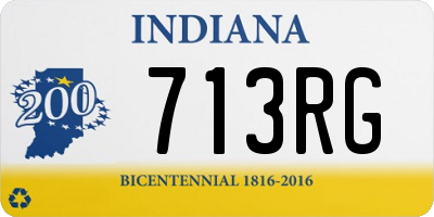 IN license plate 713RG