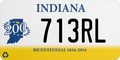 IN license plate 713RL