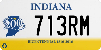 IN license plate 713RM