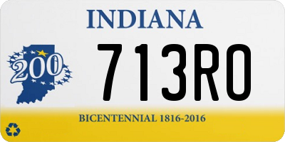 IN license plate 713RO