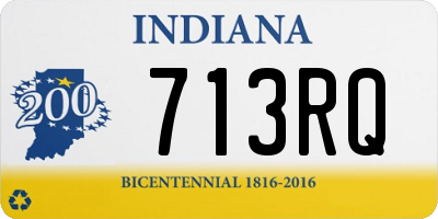 IN license plate 713RQ