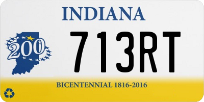 IN license plate 713RT