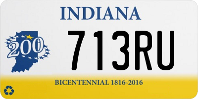 IN license plate 713RU