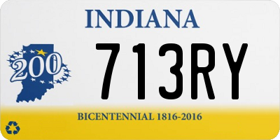IN license plate 713RY