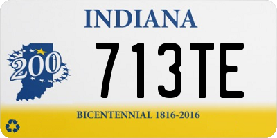 IN license plate 713TE