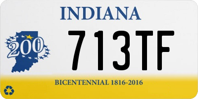 IN license plate 713TF