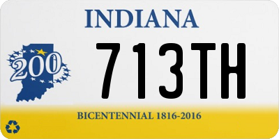IN license plate 713TH