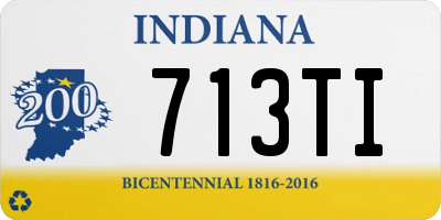 IN license plate 713TI