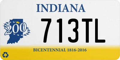 IN license plate 713TL