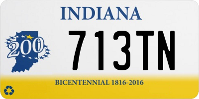 IN license plate 713TN