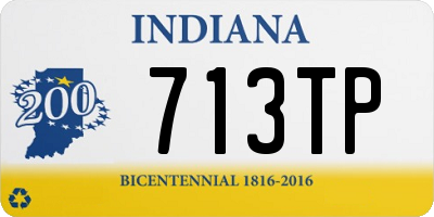 IN license plate 713TP