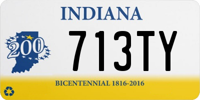 IN license plate 713TY