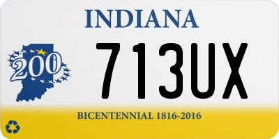 IN license plate 713UX