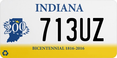 IN license plate 713UZ