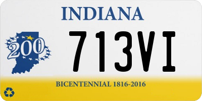 IN license plate 713VI