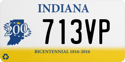 IN license plate 713VP