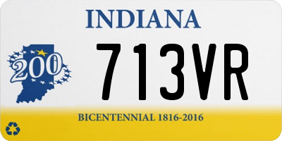 IN license plate 713VR