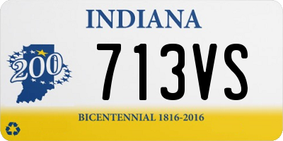 IN license plate 713VS