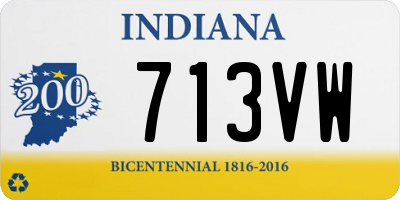 IN license plate 713VW