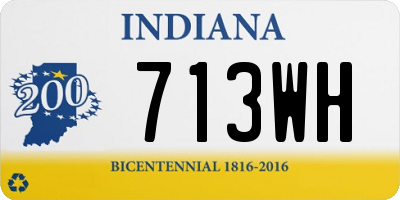 IN license plate 713WH